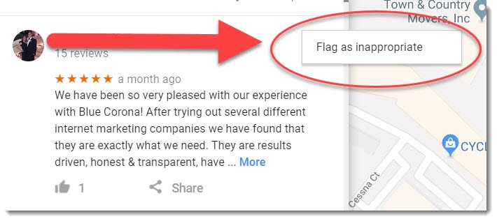 removing bad reviews on google